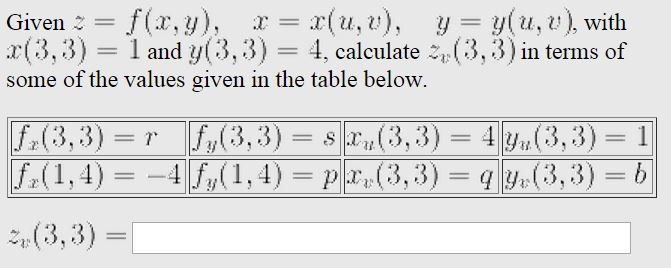 Solved Given Z F X Y X X U V Y Y U V With Chegg Com