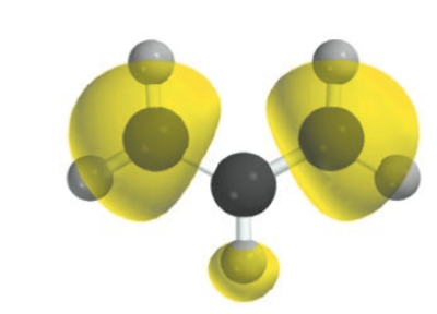 Question & Answer: How does electron spin density (depicted by yellow clouds) end up on the middle hydrogen?..... 1