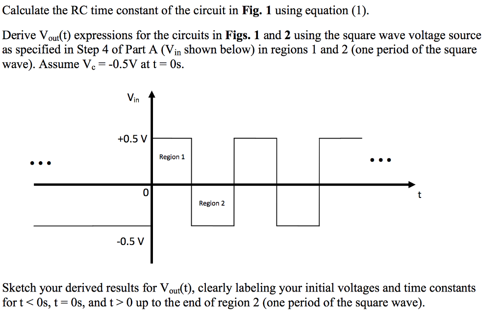 Solved Calculate the RC time constant of the circuit in Fig 