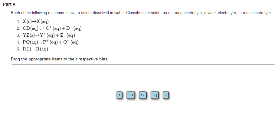 Solved: Each Of The Following Reactions Shows A Solute Dis... | Chegg.com