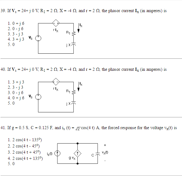 Solved If V S 24 J 0 V R 1 2 Ohm X 4 Ohm And R Chegg Com