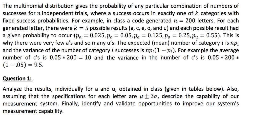 multinomial distribution example Primer on probability for discrete variables bmi/cs 576 colin.