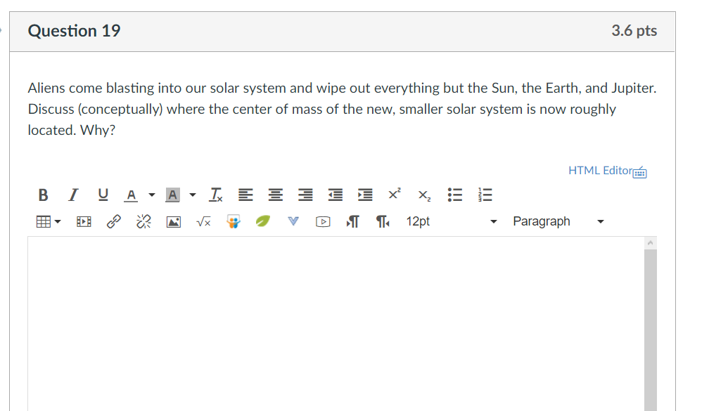Solved Question 19 36 Pts Aliens Come Blasting Into Our
