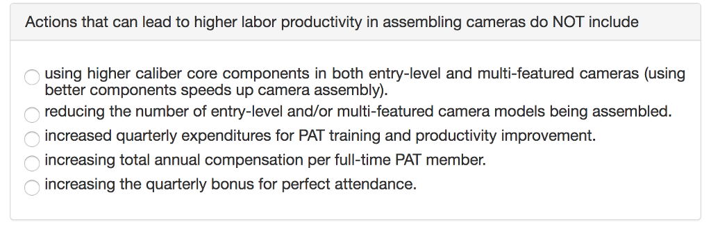 Solved: Actions That Can Lead To Higher Labor Productivity ... Solved: Actions That Can Lead To Higher Labor Productivity ...