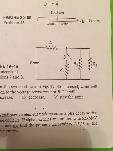 Solved When The Switch Shown In Fig 19 45 Is Closed Wha Chegg Com