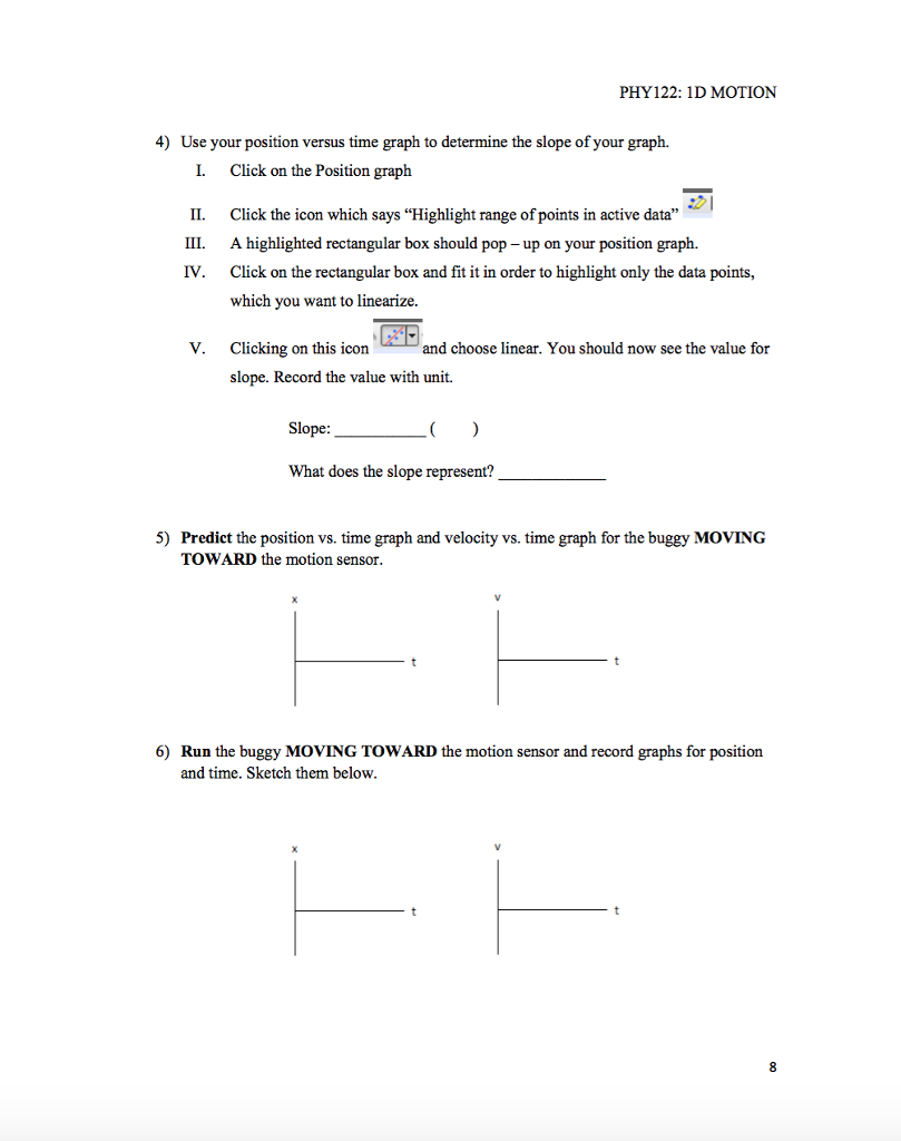 Sci 122 Lab: Describing Motion