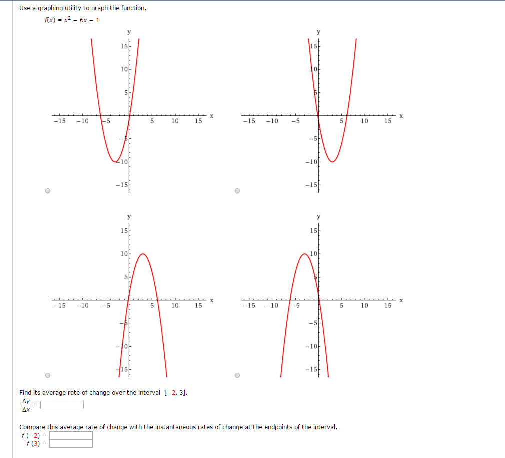 Use A Graphing Utility To Graph The Function F X Chegg 