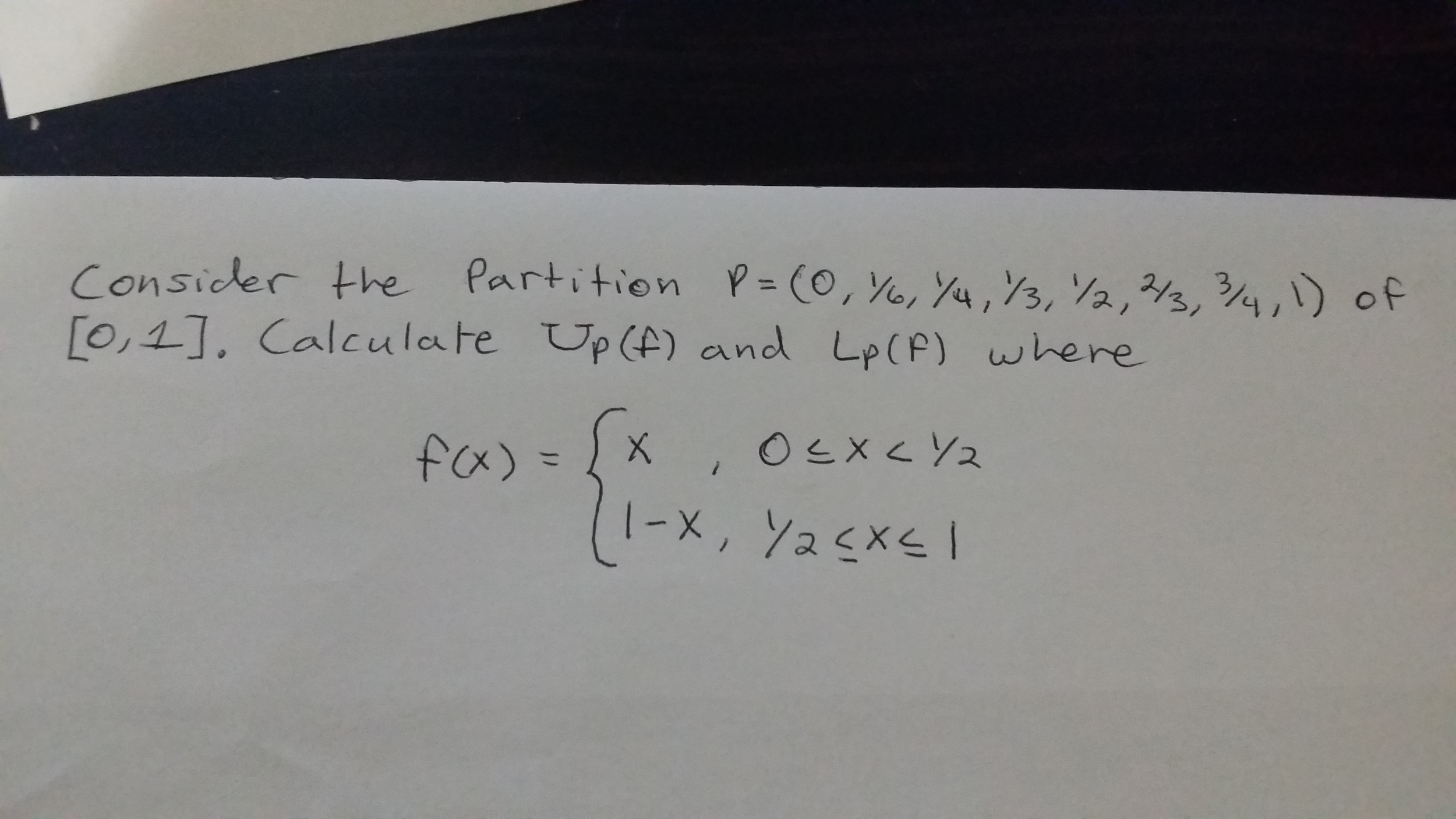 ... (0, 1/6, 1/4, Solved: P 1/2 Consider The \u003d Partition 1/3,