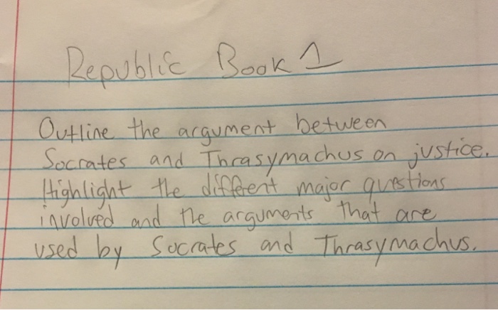 Views On Thrasymachuss Argument In Socrates