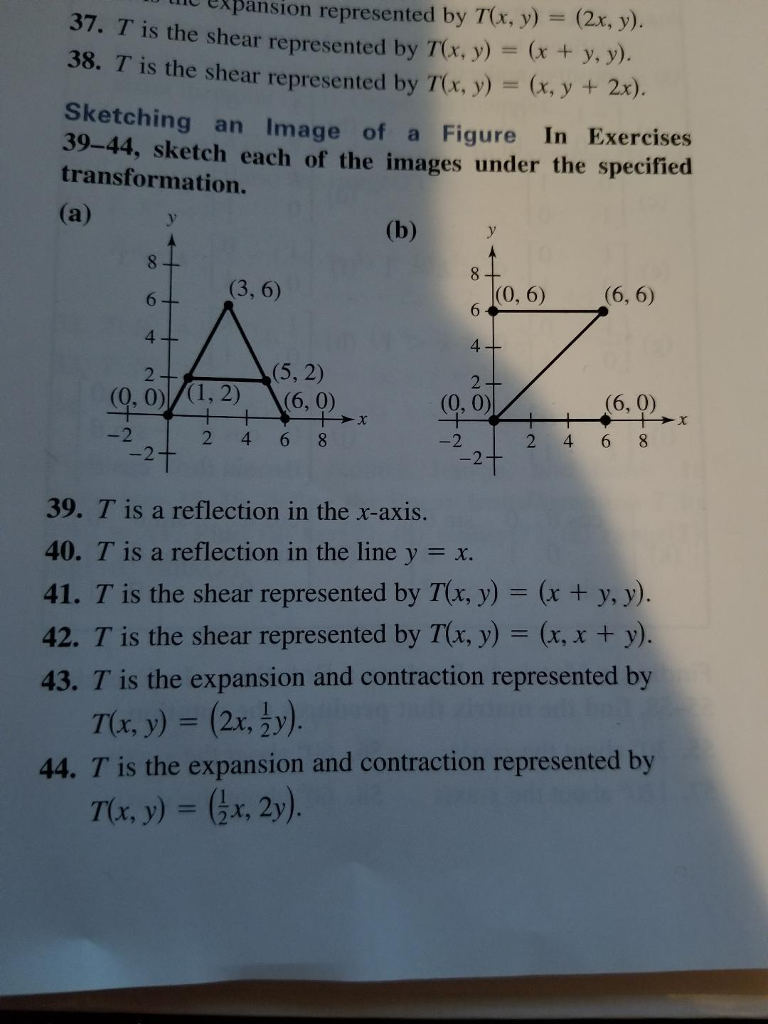 Solved U Me Expansion Represented By T X Y 2x Y 3 Chegg Com