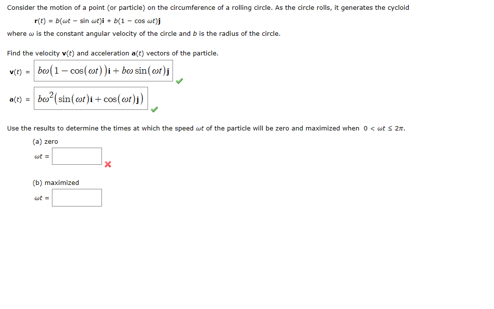 Solved Consider The Motion Of A Point Or Particle On Th Chegg Com