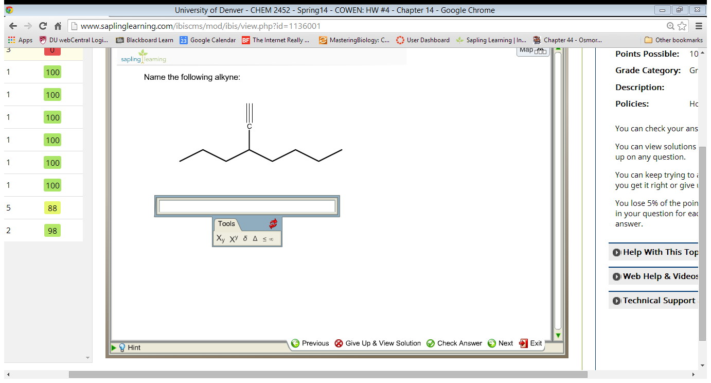 Naming Alkenes and Alkynes on the same Compound - ENYNE Naming Alkenes and Alkynes on the same Compound - ENYNE
