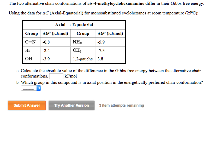 Solved The Two Alternative Chair Conformations Of Cis 4 M