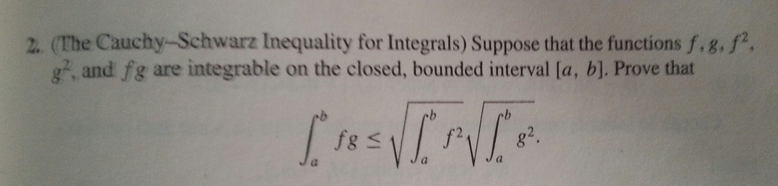 Cauchy Schwarz Inequality For Integrals Wolfram Demonstrations Project