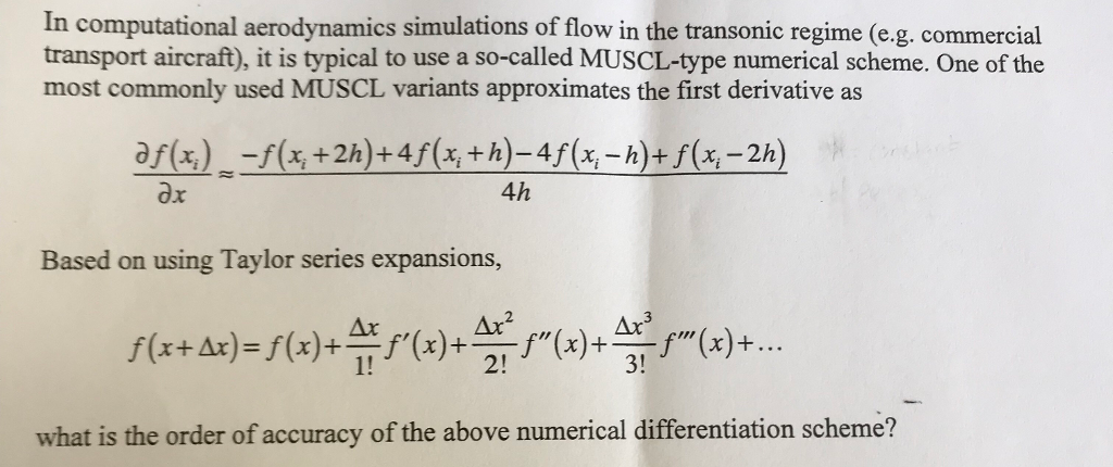 Solved In computational aerodynamics simulations of flow in