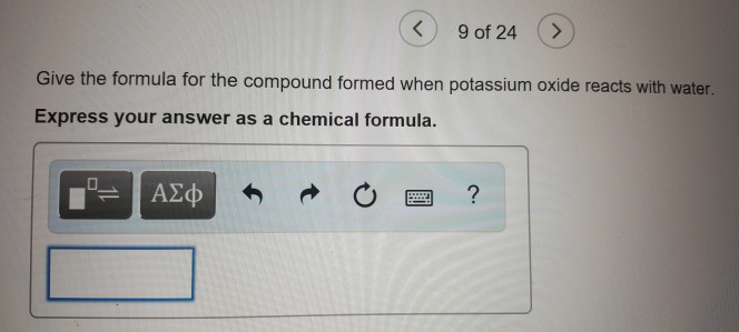 Potassium oxide formula