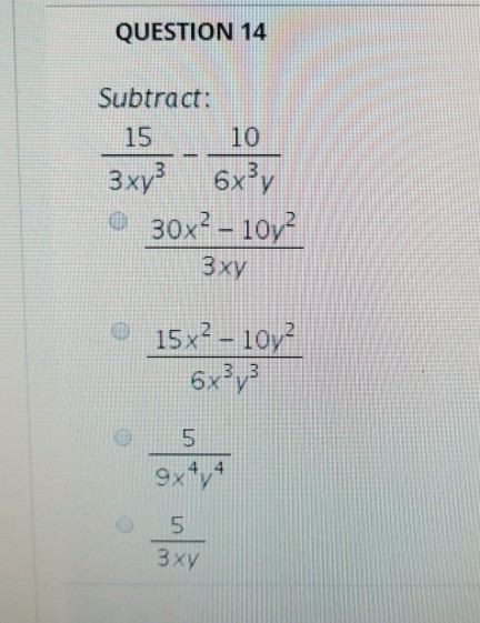 6x 8y. (-10-X)(Y+3). Y=5x-15/x(x-3). X^2\X-2 - 15\X^2 + X - 6 + X\ X + 3 =X. (X^2+5x+6)/x^2-2xy+y^2.