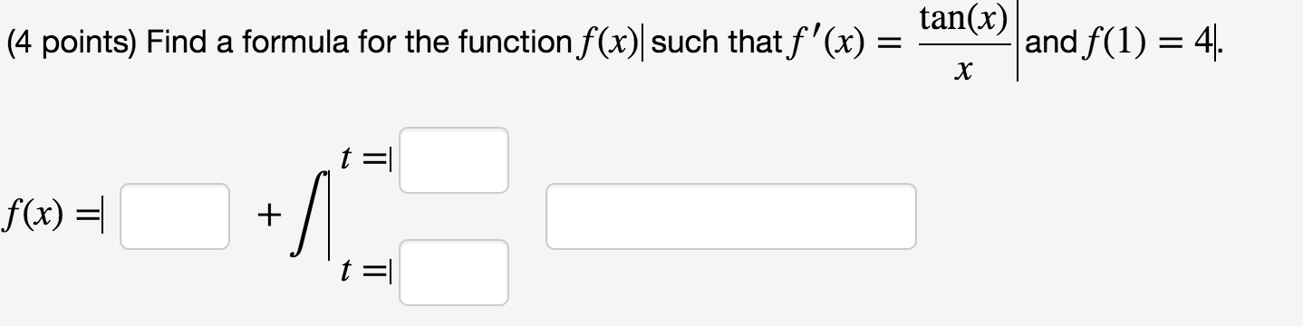 Find A Formula For The Function F X Such That Chegg Com