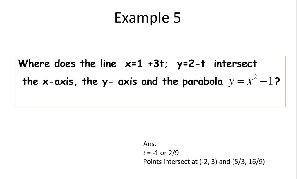 Solved Q Where Does The Line X 1 3t Y 2 T Interse Chegg Com