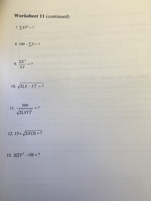 Sigma Xy 2 100 Sigma X Sigma X 2 Sigma Y Chegg Com