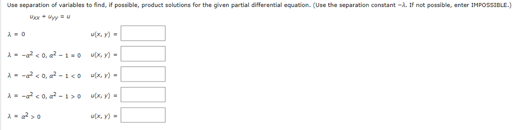 Solution of laplace equation by separation of variables image