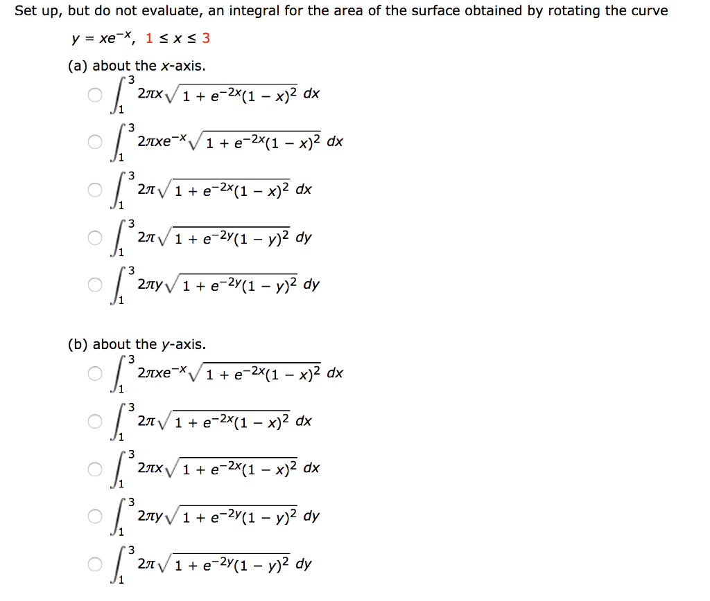 Solved Set Up But Do Not Evaluate An Integral For The A Chegg Com