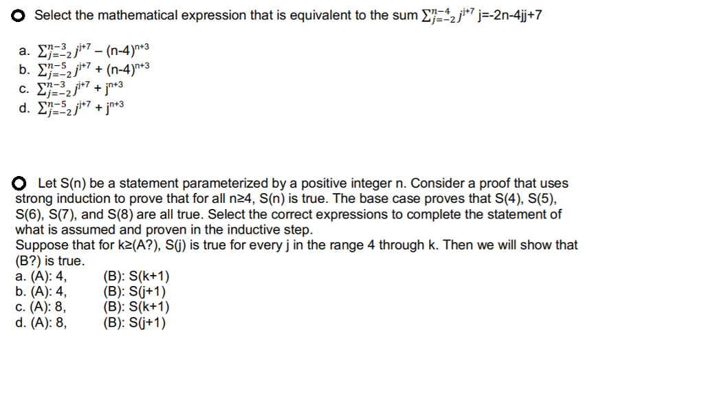Solved Select The Mathematical Expression That Is Equival Chegg Com