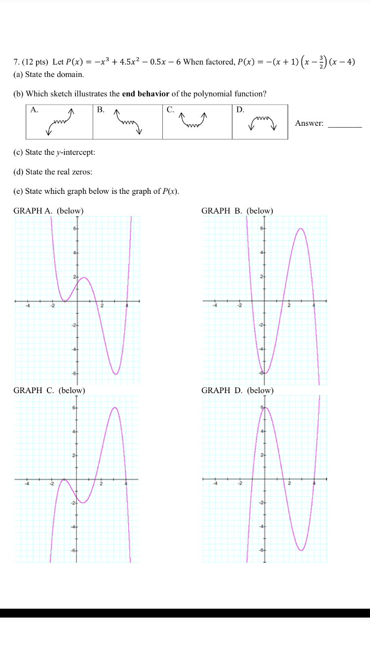 Solved Let P X X 3 4 5x2 0 5x 6 When Factored Chegg Com