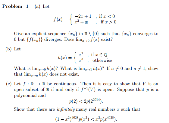 Solved Problem 1 A Let 2r 1 If R 0 Z 1 If R 0 Chegg Com