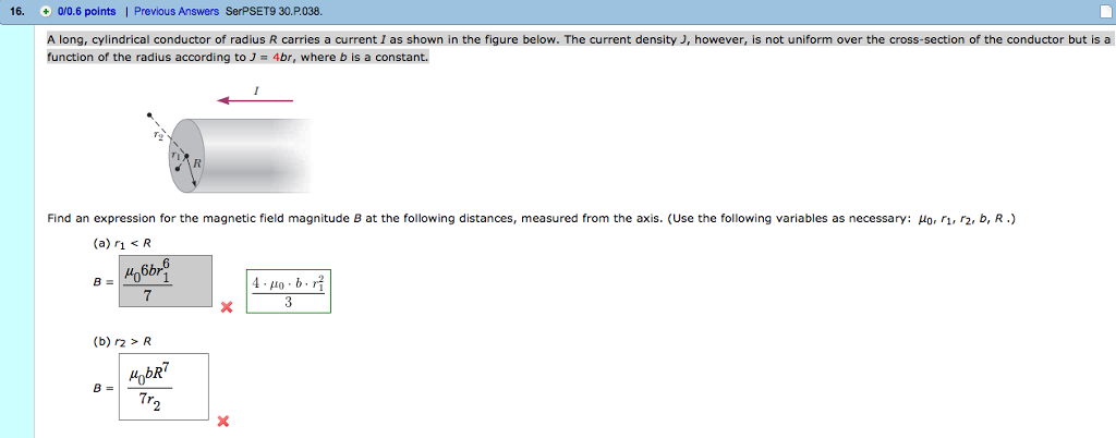 Solved A Long Cylindrical Conductor Of Radius R Carries Chegg Com