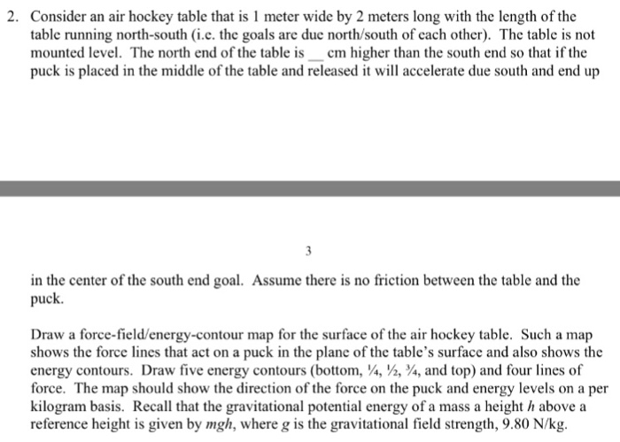 Consider An Air Hockey Table That Is 1 Meter Wide Chegg Com