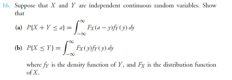 Solved Suppose That X And Y Are Independent Continuous R Chegg Com