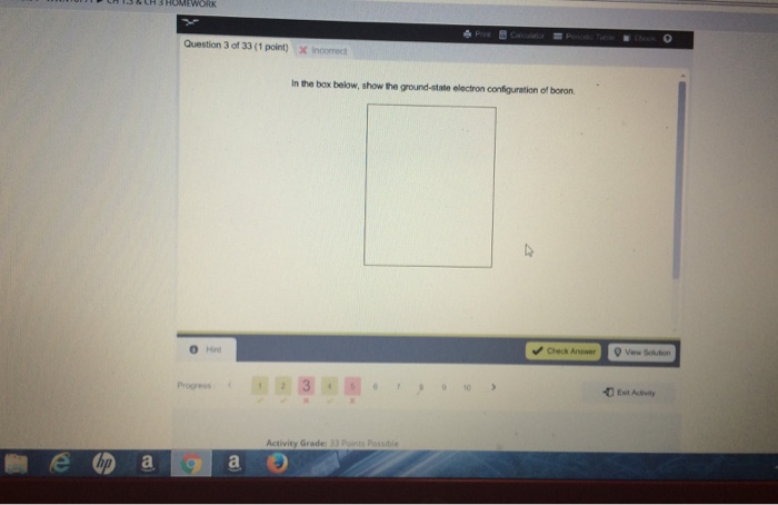 Solved Show The Groundstate Electron Configuration Of Bo