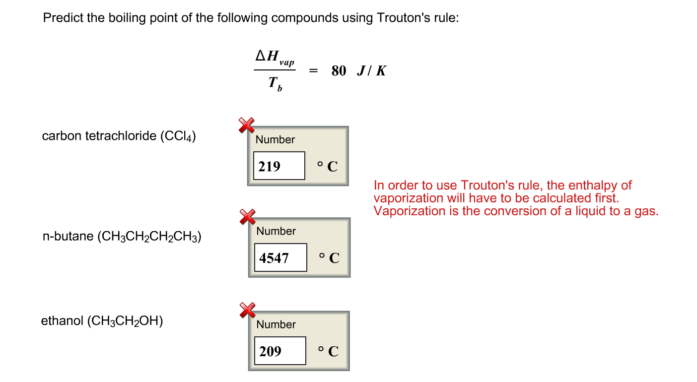 Solved Predict The Boiling Point Of The Following Compoun