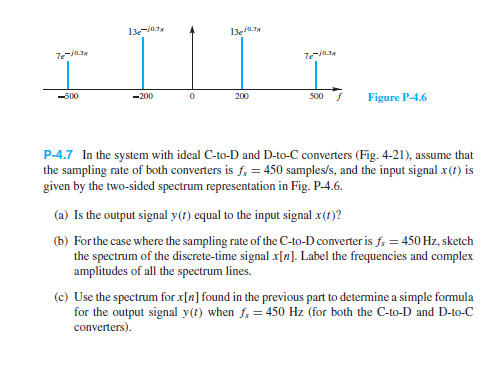 Solved In The System With Ideal C To D And D To C Convert Chegg Com