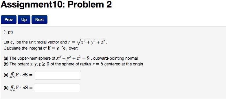 Solved Let Er Be The Unit Radial Vector And R Root X 2 Chegg Com