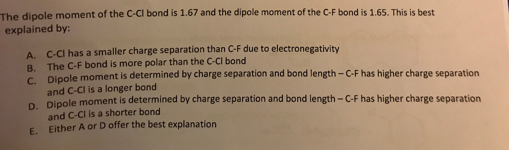 bcl3 dipole moment