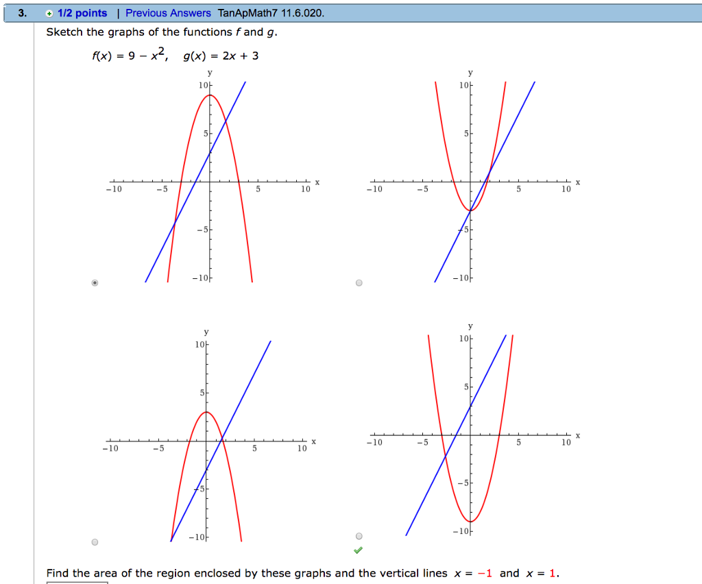 Sketch The Graphs Of The Functions F And G F X 9 Chegg Com