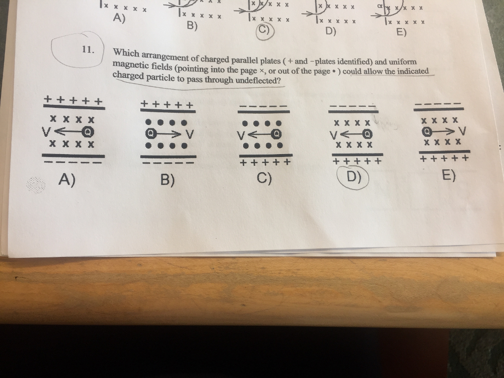 Solved xjxxxx A) B) D) E) 11 .  Which arran gement of | Chegg.com