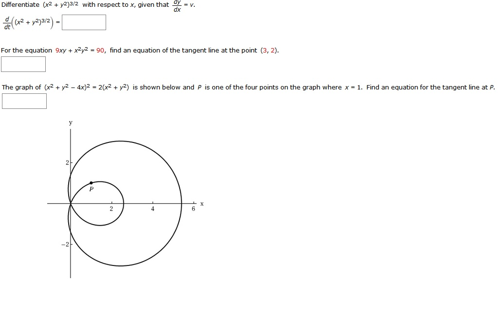 Differentiate X 2 Y 2 3 2 With Respect To X Chegg Com