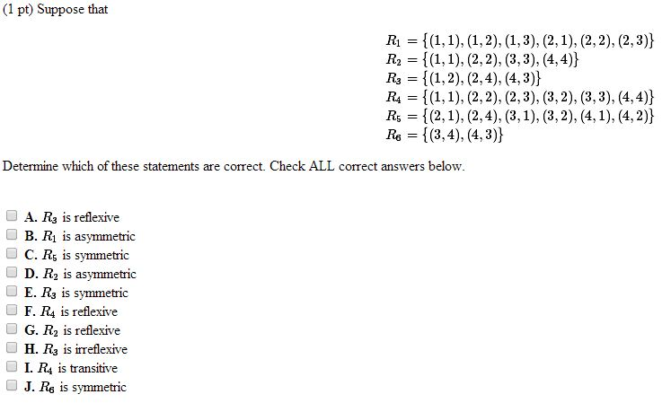 Solved Suppose That R1 1 1 1 2 1 3 2 1 2 2 Chegg Com