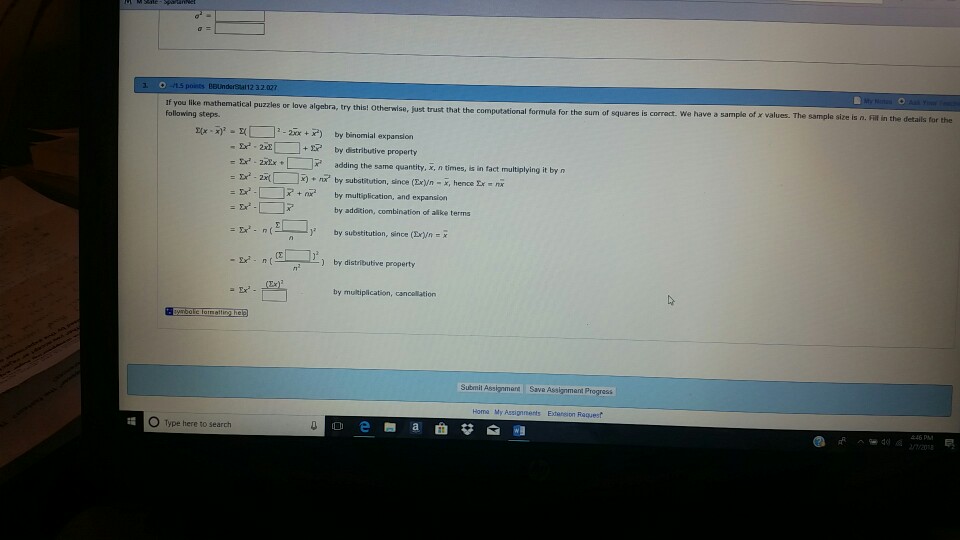 Solved is correct. We have a sampla of x values. The sample 