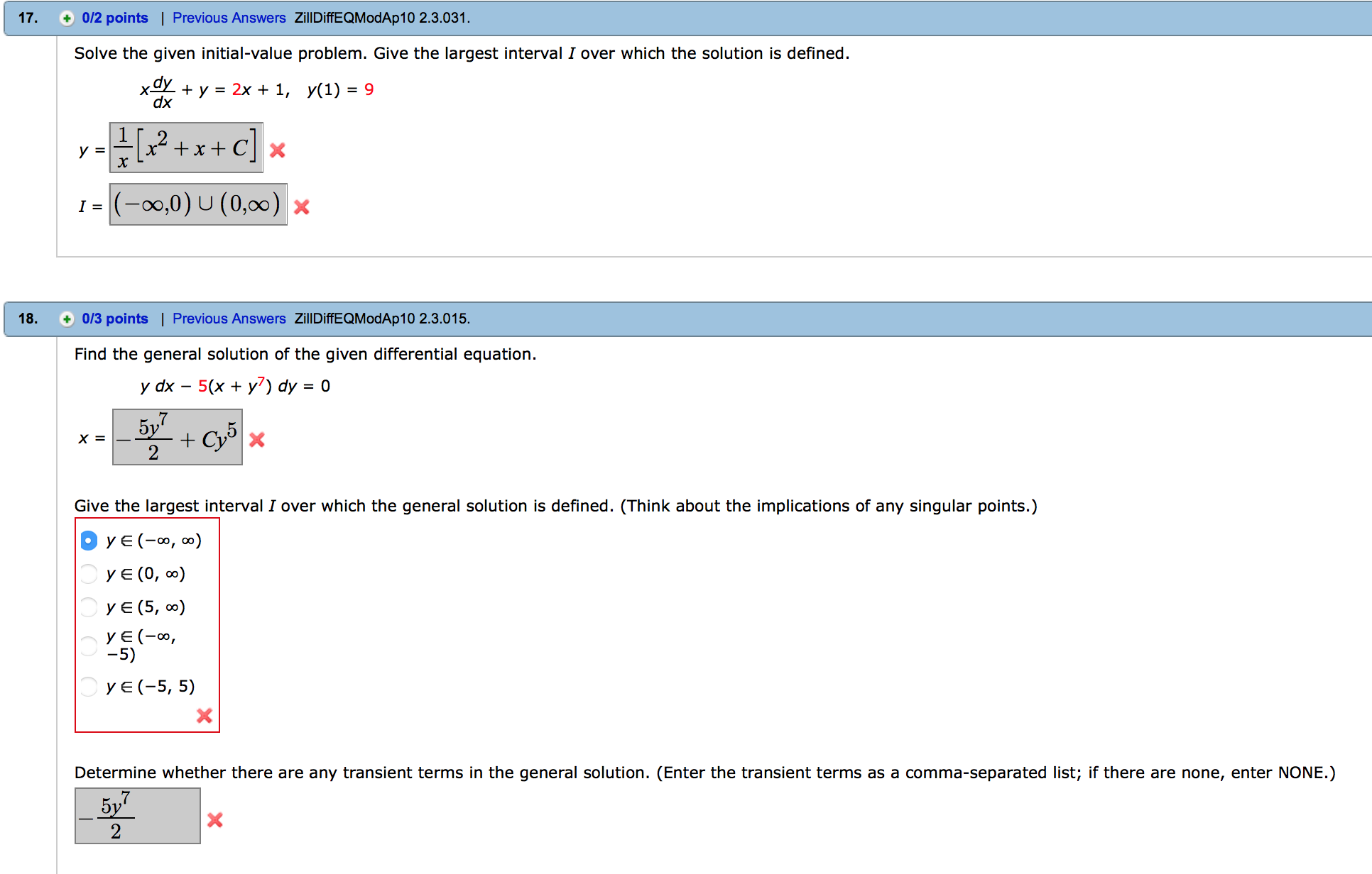 Solved Solve The Given Initial Value Problem Give The La Chegg Com