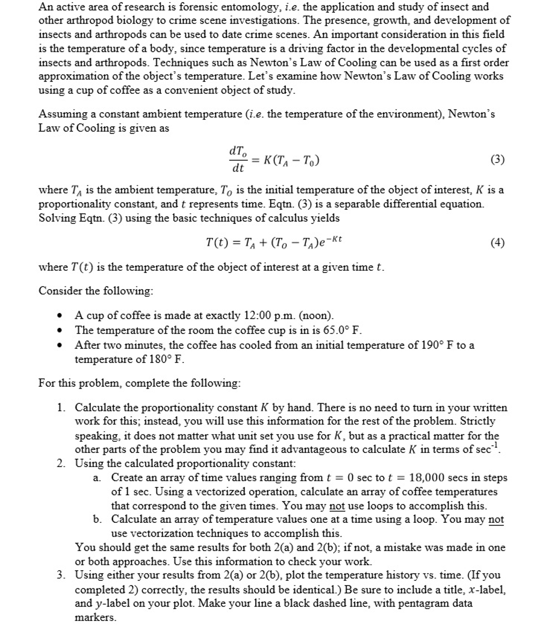 Solved An Active Area Of Research Is Forensic Entomology Chegg Com