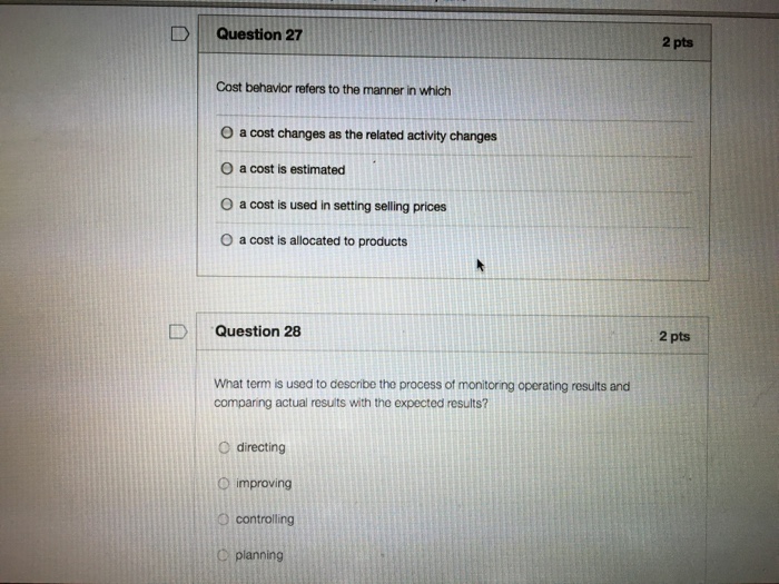 Solved: D Question 25 2 Pts Finished Goods Inventory Is Re Sns-Brigh10