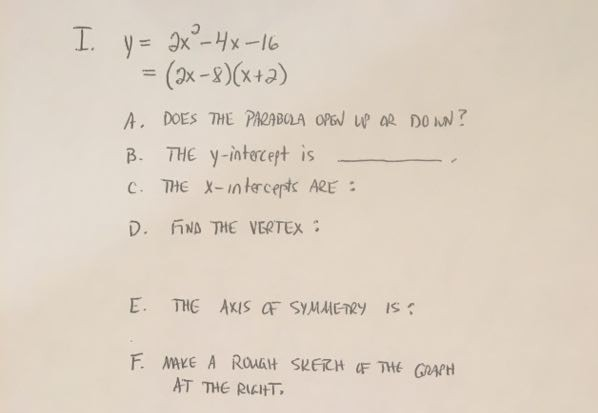 Solved Y 2x 2 4x 16 2x 8 X 2 Does The Chegg Com