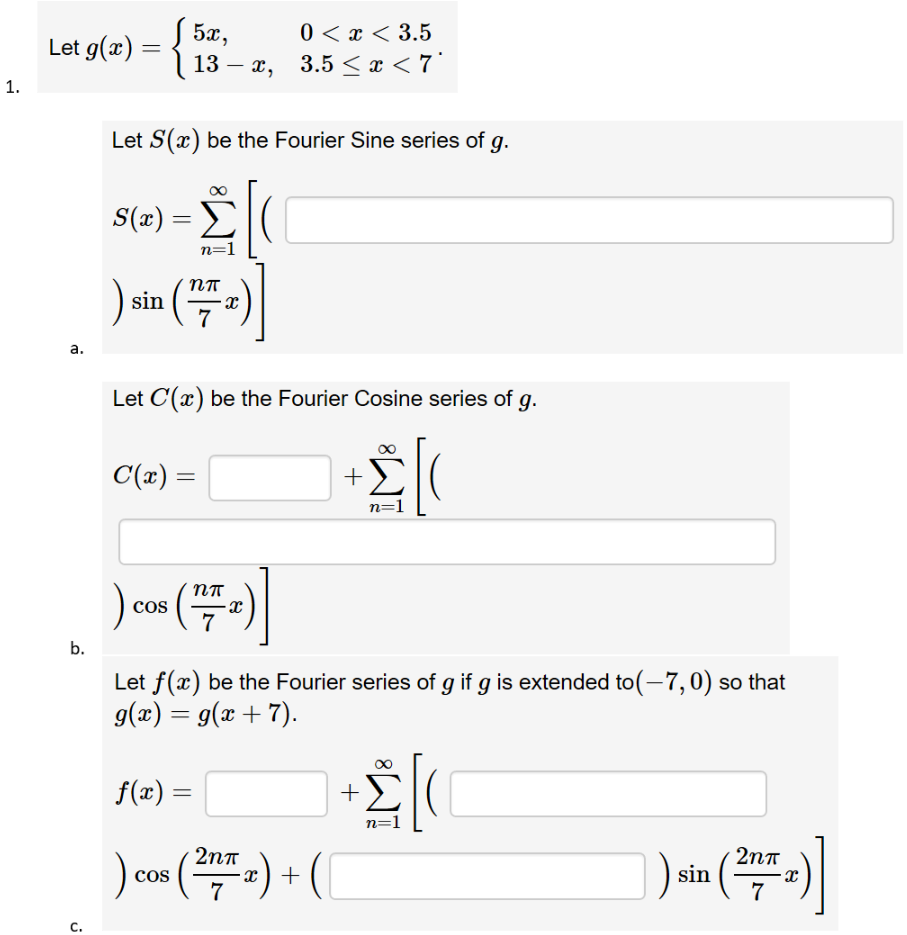 Solved 52 13 X 0 Z 3 5 3 5 Z 7 Let G Z Let Chegg Com