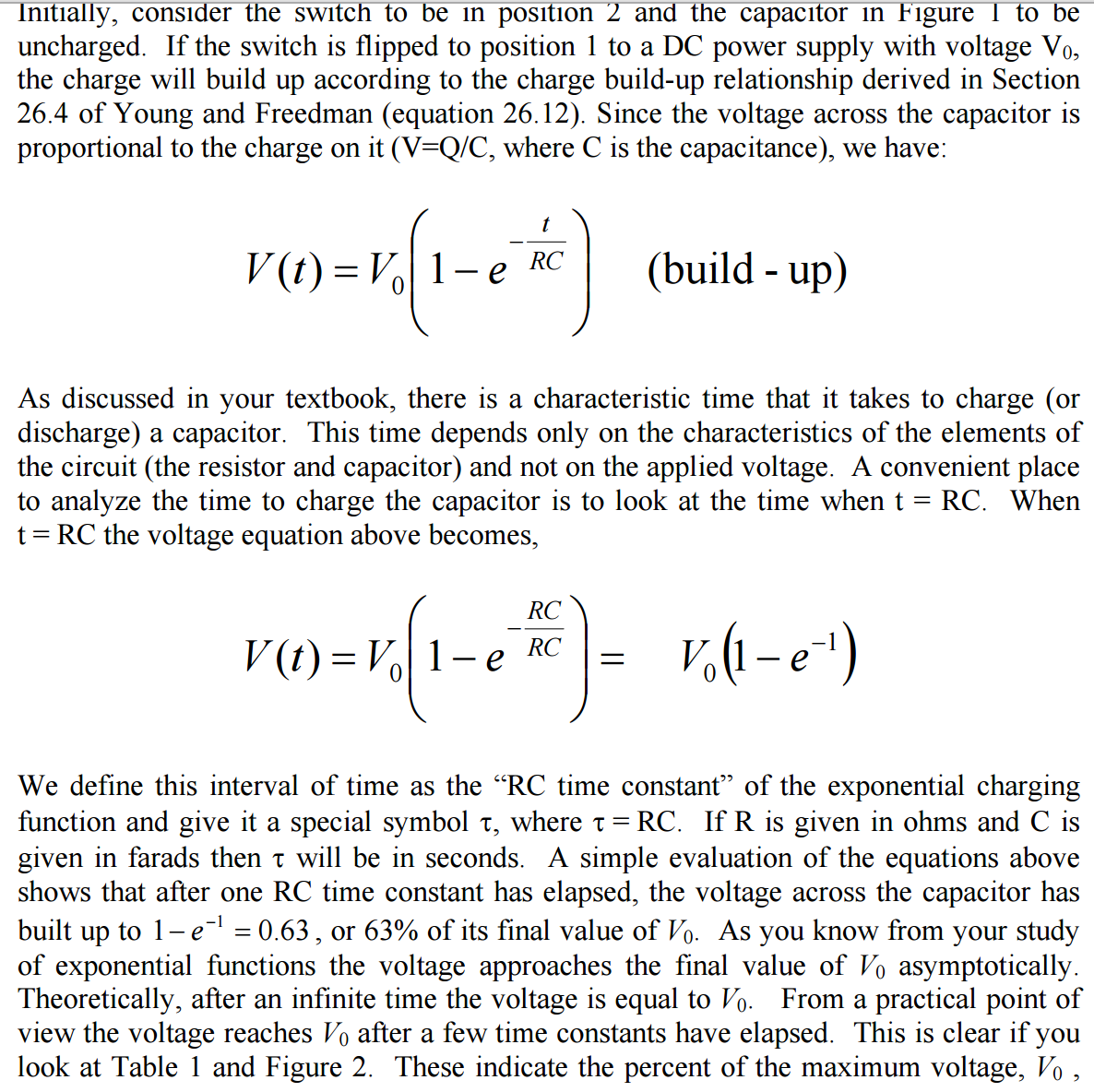 Simple Rc Circuit Diagram Parallel