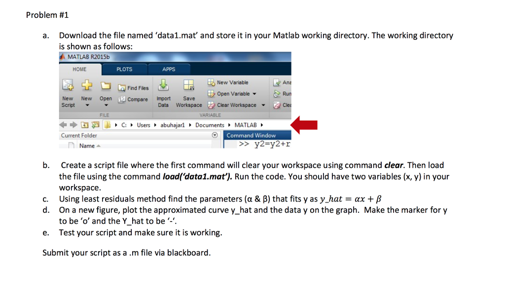 Solved Problem 1 A Download The File Named Data1 Mat