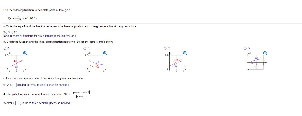 Solved Use The Following Function To Complete Parts A Th Chegg Com